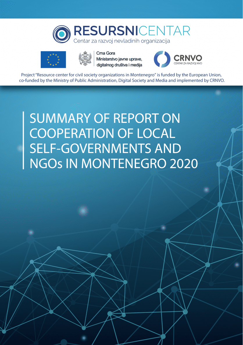 Summary of the Report on Cooperation Between Local Self-Governments and Non-Governmental Organisations in 2020