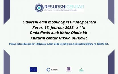 Otvoreni dani mobilnog resursnog centra u Kotoru