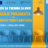 POZIV ZA UČEŠĆE NA TRENINGU ,,PISANJE PROJEKATA ZA FONDOVE MINISTARSTAVA”