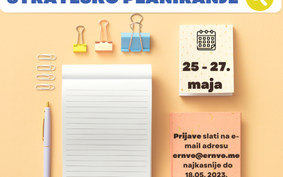 Poziv za učešće na obuci ,,Strateško planiranje"