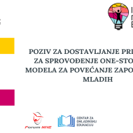 POZIV ZA DOSTAVLJANJE PRIJEDLOGA PROJEKATA ZA SPROVOĐENJE ONE-STOP-SHOP MODELA ZA POVEĆANJE ZAPOŠLJIVOSTI MLADIH