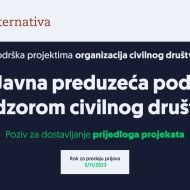 Konkurs za OCD “Javna preduzeća pod nadzorom civilnog društva”