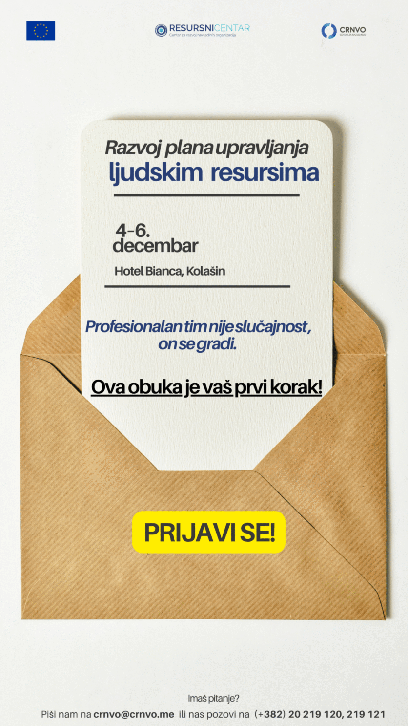Poziv za obuku “Razvoj plana upravljanja ljudskim resursima” Beige Black Modern Business Conference Announcement Instagram Reel (mobile Video) (1)